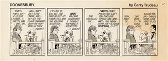 COMIC STRIPS. Group of 3 daily comic strips.